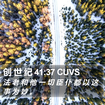 创 世 纪 41:37 CUVS Bible Verse Image