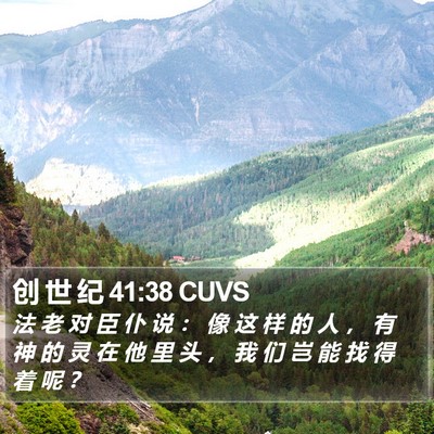 创 世 纪 41:38 CUVS Bible Verse Image