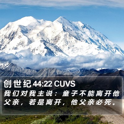 创 世 纪 44:22 CUVS Bible Verse Image