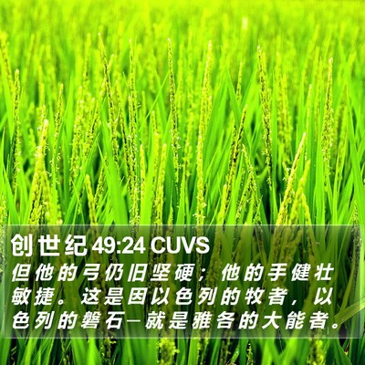 创 世 纪 49:24 CUVS Bible Verse Image