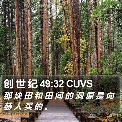 创 世 纪 49:32 CUVS Bible Verse Image