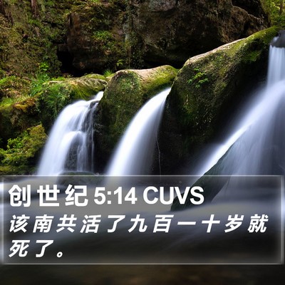 创 世 纪 5:14 CUVS Bible Verse Image