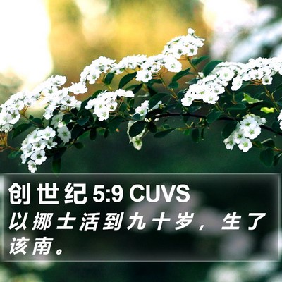 创 世 纪 5:9 CUVS Bible Verse Image