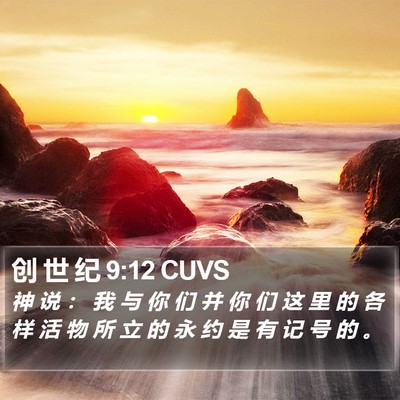 创 世 纪 9:12 CUVS Bible Verse Image