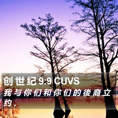 创 世 纪 9:9 CUVS Bible Verse Image