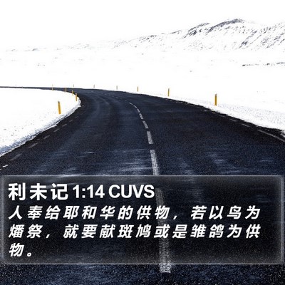 利 未 记 1:14 CUVS Bible Verse Image