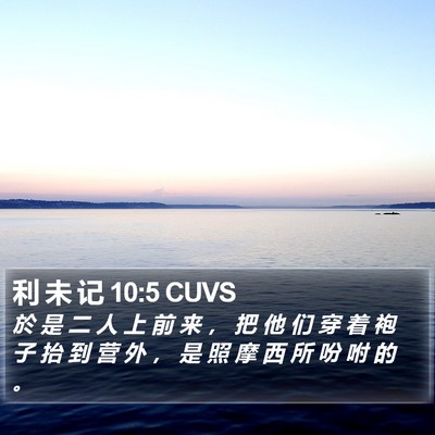 利 未 记 10:5 CUVS Bible Verse Image