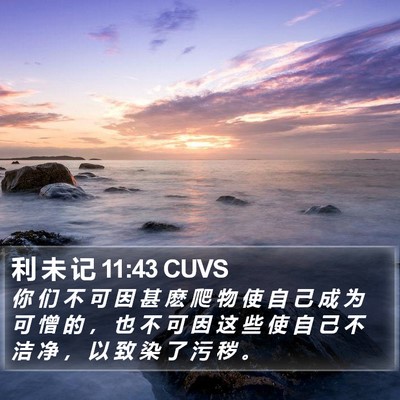 利 未 记 11:43 CUVS Bible Verse Image