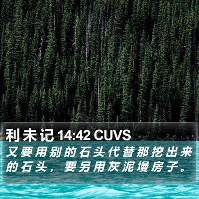 利 未 记 14:42 CUVS Bible Verse Image