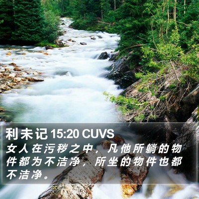 利 未 记 15:20 CUVS Bible Verse Image