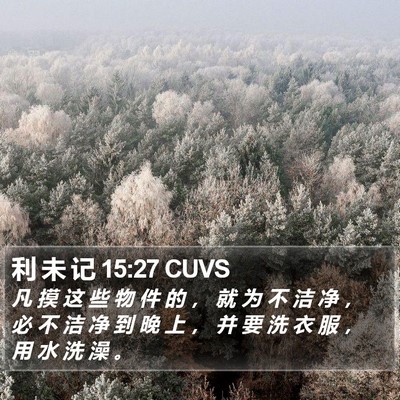 利 未 记 15:27 CUVS Bible Verse Image