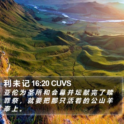 利 未 记 16:20 CUVS Bible Verse Image