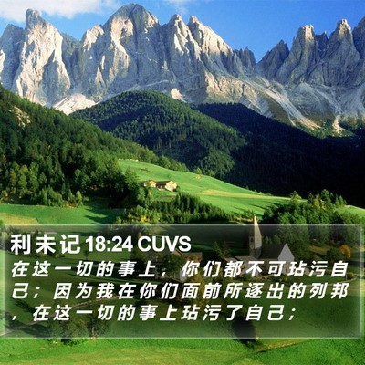 利 未 记 18:24 CUVS Bible Verse Image