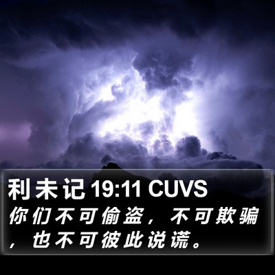 利 未 记 19:11 CUVS Bible Verse Image