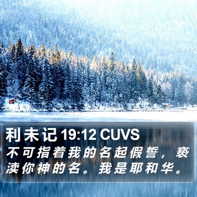 利 未 记 19:12 CUVS Bible Verse Image