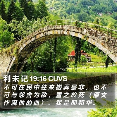 利 未 记 19:16 CUVS Bible Verse Image