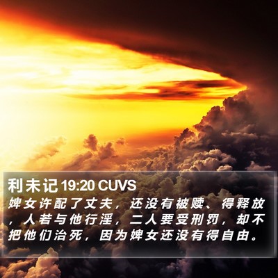 利 未 记 19:20 CUVS Bible Verse Image