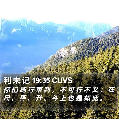 利 未 记 19:35 CUVS Bible Verse Image