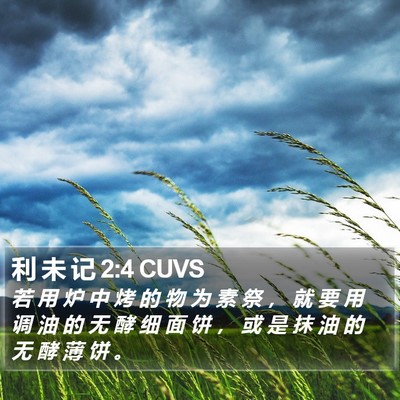 利 未 记 2:4 CUVS Bible Verse Image