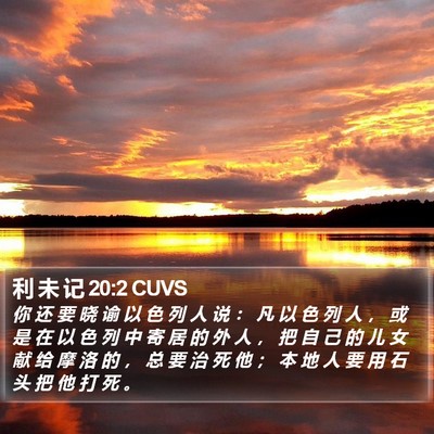 利 未 记 20:2 CUVS Bible Verse Image