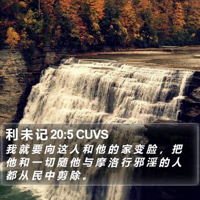 利 未 记 20:5 CUVS Bible Verse Image
