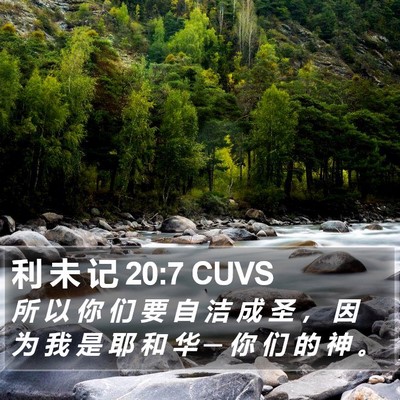 利 未 记 20:7 CUVS Bible Verse Image