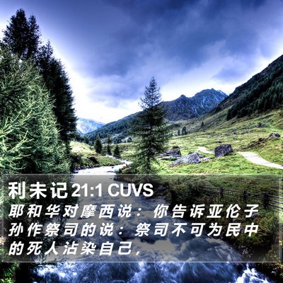 利 未 记 21:1 CUVS Bible Verse Image