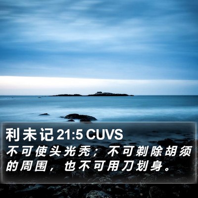 利 未 记 21:5 CUVS Bible Verse Image