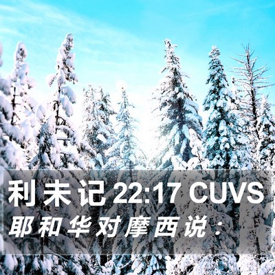 利 未 记 22:17 CUVS Bible Verse Image
