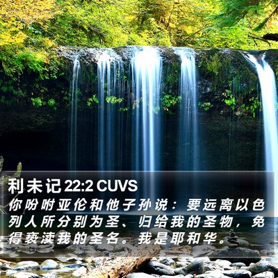 利 未 记 22:2 CUVS Bible Verse Image