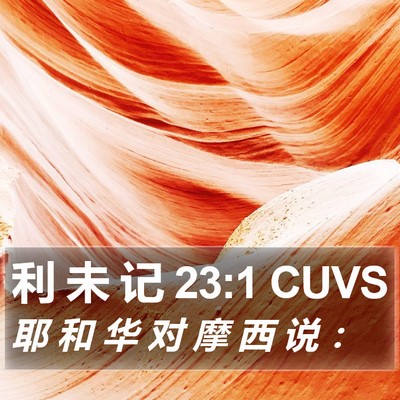 利 未 记 23:1 CUVS Bible Verse Image
