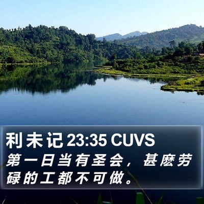 利 未 记 23:35 CUVS Bible Verse Image
