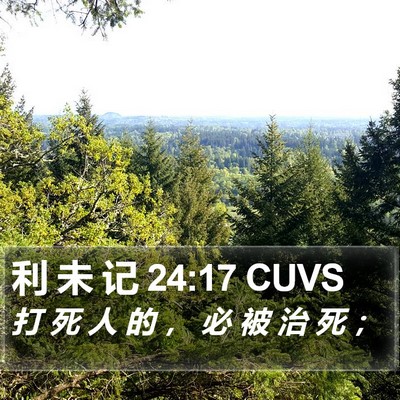 利 未 记 24:17 CUVS Bible Verse Image