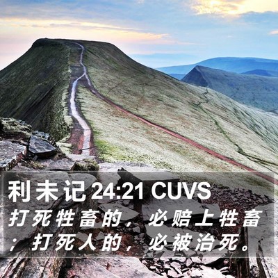 利 未 记 24:21 CUVS Bible Verse Image