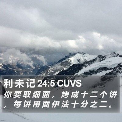 利 未 记 24:5 CUVS Bible Verse Image