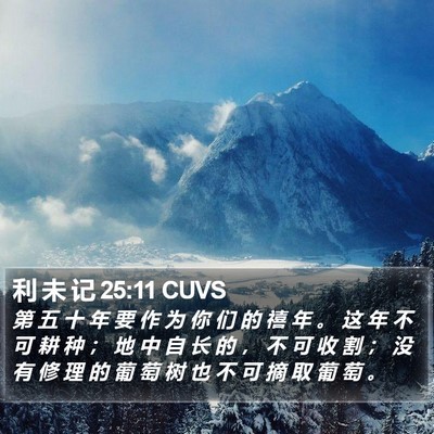 利 未 记 25:11 CUVS Bible Verse Image