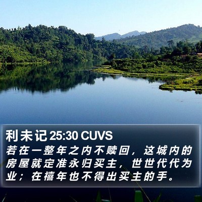 利 未 记 25:30 CUVS Bible Verse Image