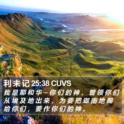 利 未 记 25:38 CUVS Bible Verse Image