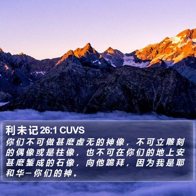 利 未 记 26:1 CUVS Bible Verse Image