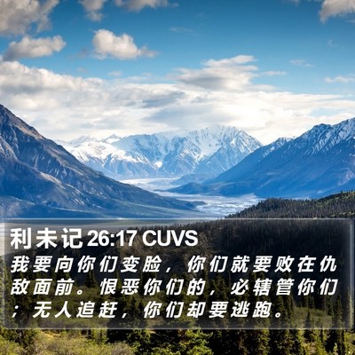 利 未 记 26:17 CUVS Bible Verse Image