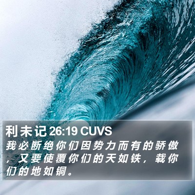 利 未 记 26:19 CUVS Bible Verse Image