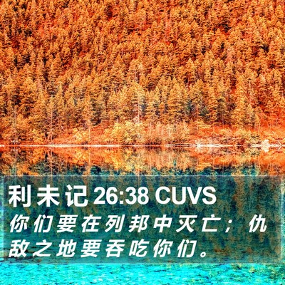 利 未 记 26:38 CUVS Bible Verse Image