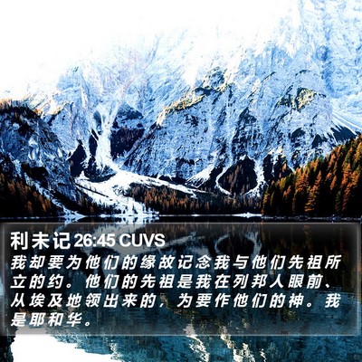 利 未 记 26:45 CUVS Bible Verse Image
