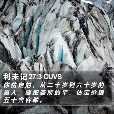 利 未 记 27:3 CUVS Bible Verse Image