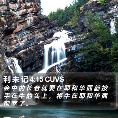 利 未 记 4:15 CUVS Bible Verse Image