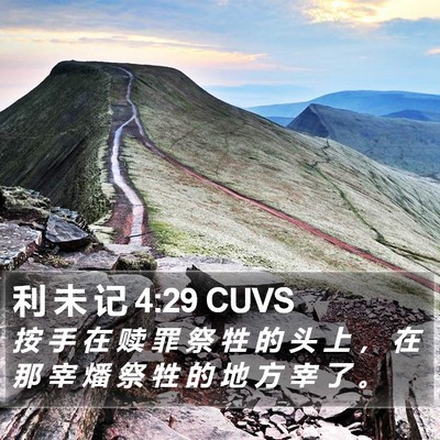 利 未 记 4:29 CUVS Bible Verse Image