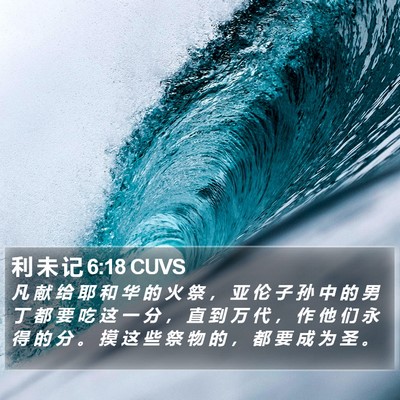利 未 记 6:18 CUVS Bible Verse Image