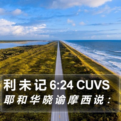 利 未 记 6:24 CUVS Bible Verse Image