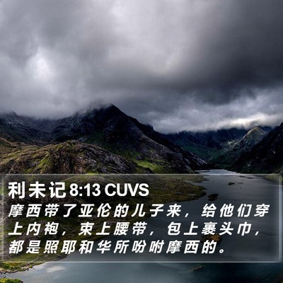 利 未 记 8:13 CUVS Bible Verse Image