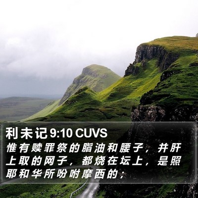 利 未 记 9:10 CUVS Bible Verse Image